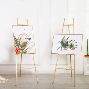 Support photo en fer <span class=keywords><strong>doré</strong></span> pour mariage, support de bienvenue pour affichage de photos élégantes de mariage - Product Image 1