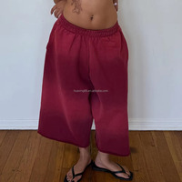 Shorts amples sur mesure à bords bruts, style vintage, en molleton épais, pour la vente en gros, OEM, marque privée, sur mesure, de fournisseur spécialisé