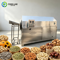 Machine à torréfier les noix à faible teneur en résidus, facile à nettoyer, avec tambour amovible pour un entretien sanitaire quotidien