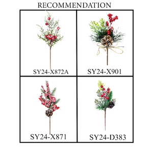 Hot Bán Lá Hình Berry Và Thông <span class=keywords><strong>Cone</strong></span> Cây Giáng Sinh Trang Trí Cao Cấp Nguồn Cung Cấp Kỳ Nghỉ - Product Image 4