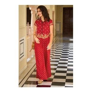 Robes de travail décontractées en soie de qualité supérieure avec broderie fantaisie Ensemble pour les occasions spéciales au prix de gros - Product Image 1