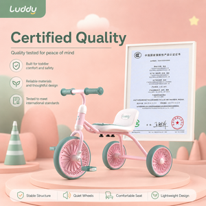 Cochecito de viaje ligero Luddy 3 en <span class=keywords><strong>1</strong></span>, <span class=keywords><strong>triciclo</strong></span> para niños pequeños, bicicleta de equilibrio para bebés, juguete para pasear por el parque - Product Image 3