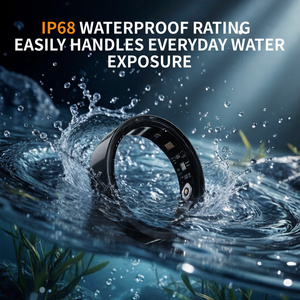 Nouvelle bague intelligente pour hommes et femmes, étanche, NFC, en céramique, moniteur de fréquence cardiaque, longue durée de vie de la batterie, multi-sports, réveil, alarme - Product Image 1