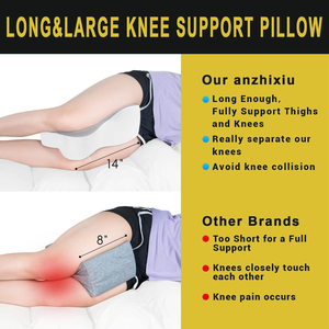 Coussin de luxe profilé papillon pour les jambes, <span class=keywords><strong>anti</strong></span>-<span class=keywords><strong>allergique</strong></span>, respirant, soutien pour les genoux, idéal pour les dormeurs latéraux et le soulagement de la sciatique - Product Image 6