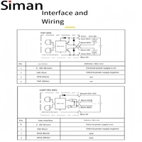 Modules de capteurs de distance laser IP65 4-20mA pour l'industrie des machines textiles, lignes de traitement des matériaux, 4m 100Hz