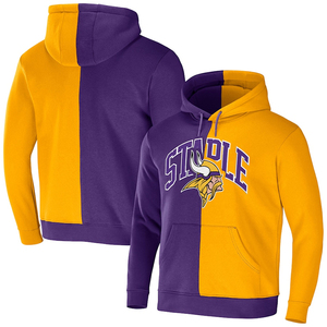 Ventes en gros de sweats à capuche en sublimation pour garçons, vestes noires Viking pour équipes et sweats à capuche Minnesota Vikings pour hommes grandes tailles - Product Image 5