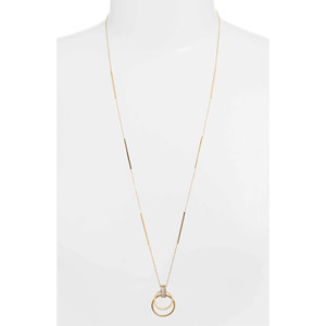 Collar con colgante abierto de cristal, más colores disponibles - Product Image 3