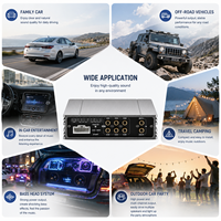 Processeur DSP audio pour voiture 6 canaux, plug and play, amplificateur 4 canaux classe AB 4x50W avec crossovers et DSP intégré pour voiture