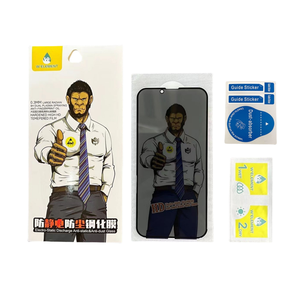 Protector de Pantalla de Vidrio Templado Antiespía <span class=keywords><strong>Gorilla</strong></span>, Película de Privacidad de Vidrio 9H para <span class=keywords><strong>iPhone</strong></span> Serie 15 Pro Max 14 Pro 13 Plus <span class=keywords><strong>12</strong></span> 11 - Product Image 3