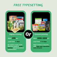 Custom Printing Food Grade Vochtbestendige Doorzichtige Raam Haver Granola Verpakking Zakken Stand Up Pouch
