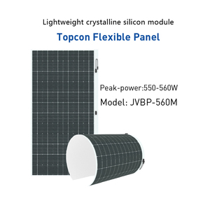 Módulos Solares Flexibles y Ligeros SolarVela Pro de 550W, 555W y 560W para Celdas Tipo Topcon, BIPV de Media Celda para Sistemas Fotovoltaicos en Balcones Residenciales - Product Image 1