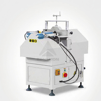 Machine de fabrication de porte fenêtre en PVC à tête unique Machines de fabrication de profilés en aluminium acier inoxydable Moteur PLC Soudage fenêtre en PVC