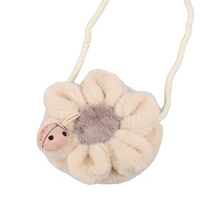 Nouveau sac à bandoulière en peluche en forme de fleur de dessin animé <span class=keywords><strong>avec</strong></span> fermeture éclair, petit pendentif en forme de <span class=keywords><strong>bug</strong></span>, mini sac à bandoulière unisexe pour enfants, mignon, tendance rock - Product Image 1