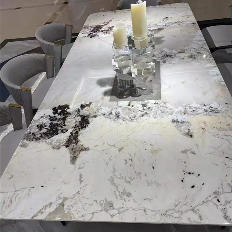 TMZ OEM/ODM granito на заказ, современные гранитные плиты Pandora, столешницы, каменные стены, роскошный обеденный стол