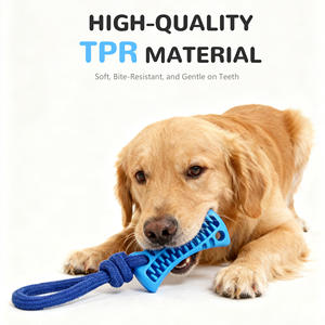 Giocattolo da Masticare per Cani Nunbell Classico Ecologico e Durevole in TPR e Corda di Cotone, Ciotola per Alimentazione Lenta, Corda da Tiro per Pulizia Denti e Pasti Veloci - Product Image 5