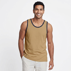 Débardeur Homme Décontracté Col Rond Été 2026 – Meilleur Prix – Tenue de Sport Course à Pied Sans Manches Motif Uni Style Décontracté - Product Image 1