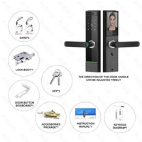 Interphone vidéo avec reconnaissance faciale 3D, application Wifi, serrures intelligentes, serrure de porte électronique numérique intelligente avec caméra