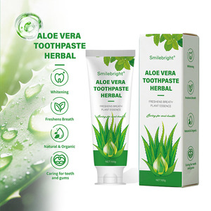 Private Label all'ingrosso naturale a base di erbe alito fresco antibatterico per la pulizia dei denti sbiancamento menta Aloe Vera dentifricio - Product Image 2