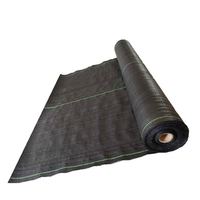 Rouleau de toile de paillage agricole en PP à prix attractif, durable, noir, anti-mauvaises herbes, perméable, respirant, durée de vie de 3 à 5 ans, 0,4 m x