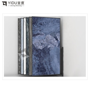 Milieuvriendelijk Metalen Tegelreksysteem Met Mobiele Showroomkasten En Roterende Voetstukbasis - Product Image 3