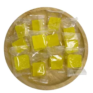 Wholesale Pineapple Flavor Fruit Jelly Candy Various Tastes Cube Fruit Soft Sweets Pineapple Fruit Snacks