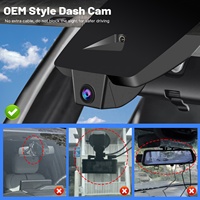 Caméra de tableau de bord OEM en gros, avant 4K + arrière 1080P, pour Toyota RAV4 2022-2024, avec moniteur de stationnement, capteur G, WiFi et application, Plug & Play, 128 Go