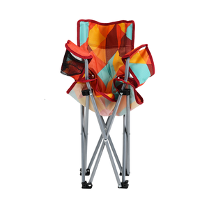 Chaise pliante de pêche <span class=keywords><strong>avec</strong></span> dossier et rangement pour le camping - Product Image 5