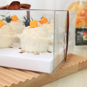 Caja de Embalaje de Papel Personalizada para 4, 6 o 12 <span class=keywords><strong>Muffins</strong></span>, Caja para Hornear Postres, Caja de Regalo para el Día del Niño o Cumpleaños - Product Image 3