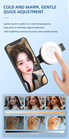 Lumière de remplissage rechargeable pour téléphone, lumière de remplissage magnétique à clipser sur le téléphone, portable et pliable, mini lumière de remplissage pour selfie