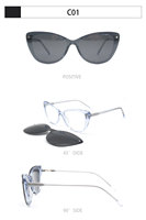 Lunettes pour femmes, monture complète œil de chat, monture TR, verres PC, vente en gros, livraison rapide du fabricant