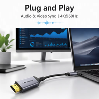 Adaptateur Mini DP vers HDMI Mindpure Active, câble DisplayPort 4K 60Hz pour MacBook, ordinateur portable, Surface Pro, carte graphique de bureau, moniteur