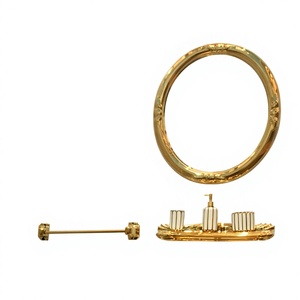 Cuvette de <span class=keywords><strong>toilette</strong></span> en céramique dorée électro-plaquée de style européen, siège de salle de bain intégré haut de gamme pour villa, cuvette de <span class=keywords><strong>toilette</strong></span> à <span class=keywords><strong>colonne</strong></span> séparée - Product Image 6