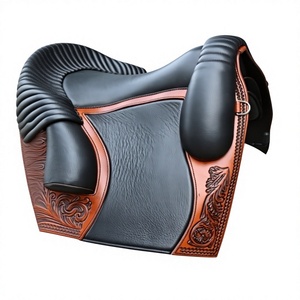 Sillín de Montar Inglés de Diseño Moderno en Color Negro, con Estructura de Madera y Herrajes de Acero Inoxidable SUS304, Altamente Cómodo, Suave, Absorbente del Sudor y Ecológico - Product Image 2
