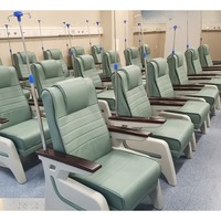 Fauteuil d'infusion électrique inclinable de qualité supérieure, fauteuil médical de luxe pour salle d'attente, fauteuil IV avec dossier réglable, personnalisable