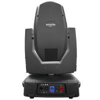 QSE Lighting 380W 20R Beam RGBW LED Wash 3-en-1 Moving Head Light Ra80 Aluminium DMX512 Contrôle Dimmable pour Clubs de Nuit et Soirées DJ
