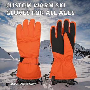 Customizable Fashion Warming Winter <b>Ski</b> & Snowboarding <b>Gloves</b> for Men <b>Women</b> Kids Full Finger Insulated Breathable Waterproof - Product Image 2