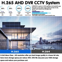 Kit Kamera CCTV 4K AHD Koaksial Stainless Steel 4CH/8CH Sistem Pemantauan HD Tahan Lama Tahan Air Dalam & Luar Ruangan