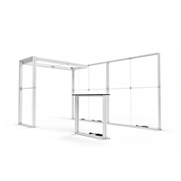 Support d'affichage lumineux SEG modulaire sans cadre, éclairage LED personnalisable pour les salons professionnels de cosmétiques, de parfums et de mode