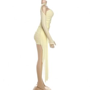 Drops hipping Hochwertige Damen bekleidung Damen Mesh 2-teiliges Set Sommer Solid Neck holder Tops und Röcke Anzug - Product Image 5