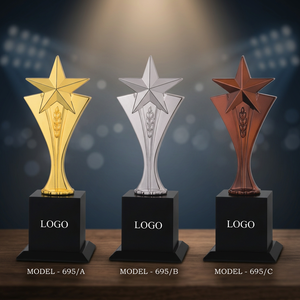 Trofeo Estrella Duradero con Grabado y Fundición, Portátil para Exhibiciones de Premios Corporativos - Product Image 1