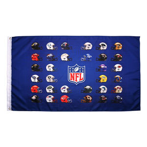 Пользовательский дизайн 32 команда 3x5 футов фанаты приветствия высокое качество двухсторонняя печать НФЛ Сан-Франциско флаг - Product Image 6