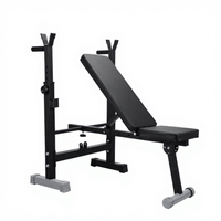 Banc de musculation commercial en acier, style plat moderne, multifonctionnel, pour soulevé de cuisse, pliable, réglable, sécurisé, unisexe, noir, pour entraînement
