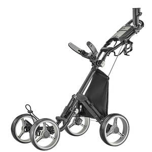 Carrito de Golf de 4 Ruedas a <span class=keywords><strong>Precio</strong></span> de Fábrica, Carrito de Golf Plegable con Soporte para Sombrilla - Product Image 1
