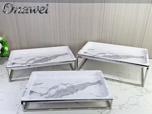 Équipement de cafétéria Onawei : Présentoir à thé, support de <span class=keywords><strong>buffet</strong></span> pour banquets, plateau de service, présentoir pour <span class=keywords><strong>repas</strong></span> froids, sushi et gâteaux - Product Image 5