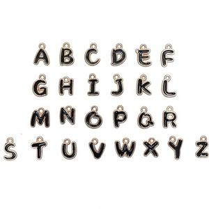 26 Piezas de Dijes de Letras, Colgantes de Alfabeto con Iniciales Esmaltadas de Doble Cara, Suministros de Decoración para Collares, Pulseras, Llaveros y Pendientes DIY - Product Image 1