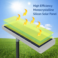 Farola LED Solar DC para Carreteras, IP66, Certificación CCC, CE, RoHS, Batería Lifepo4, Pantalla de Aluminio y Plástico, Garantía de 5 Años