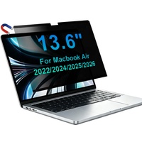 Filter Privasi Anti Spy Dua Arah Magnetik Nano Suction Smart Adsorption Pelindung Layar untuk Macbook Air 13.6" M2/M3/M4/M5
