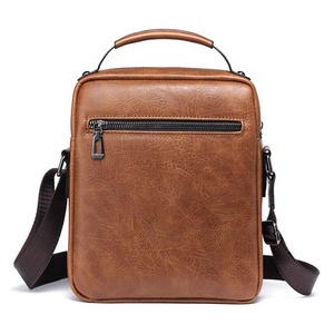 Borsa a tracolla in pelle nera da uomo di moda resistente di Vicuna Poloer borsa a tracolla in pelle resistente da uomo - Product Image 5
