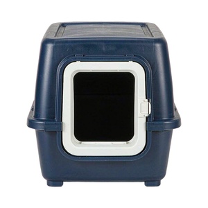 Bac à litière pour chat en plastique moulé par injection sur mesure, en PP de qualité alimentaire, anti-éclaboussures, à ouverture supérieure, toilettes pour chat, fournitures pour animaux de compagnie en gros - Product Image 1