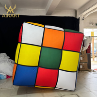 Game Party Store Business Promotion Event Gonflable Magic Cube Model Balloon Decoration
